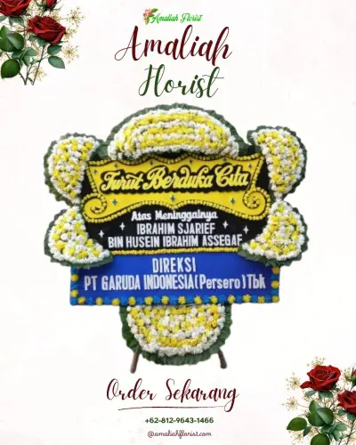 Papan Bunga Duka di Sakurjaya