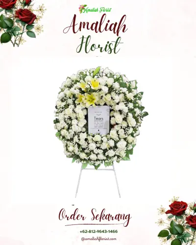 Krans Bunga Duka Cita di Sakurjaya